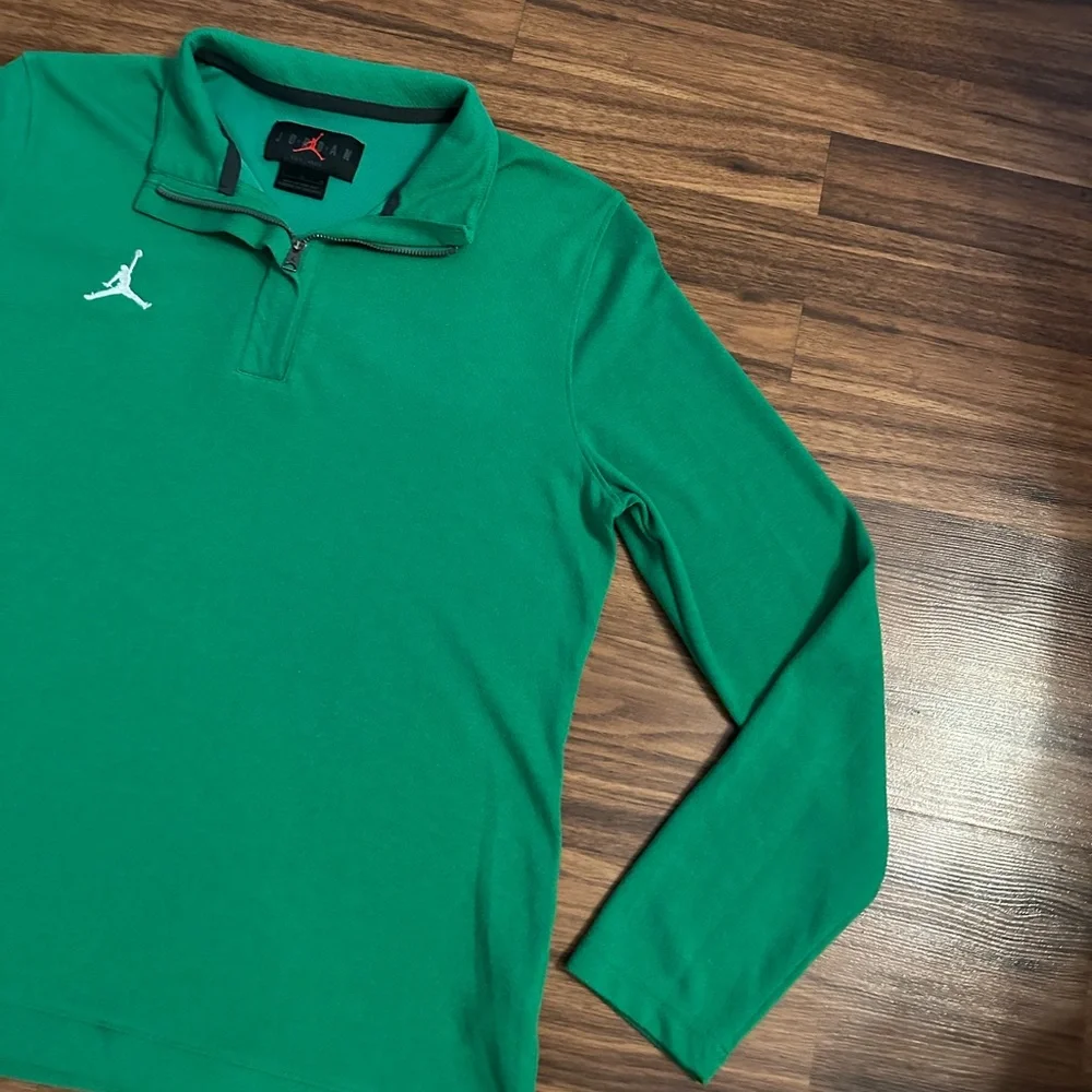 Jordan Green Long Sleeve Quarter-Zip Shirt